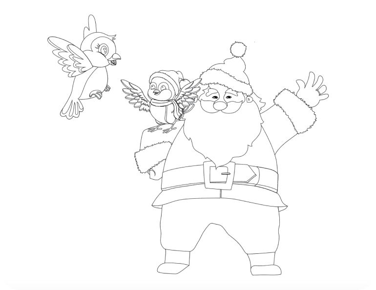 Chilly, Mom, & Santa